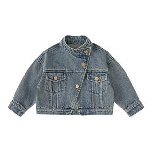 INSbobo女童牛仔外套2026春季新款儿童洋气上衣男童春秋好看衣服