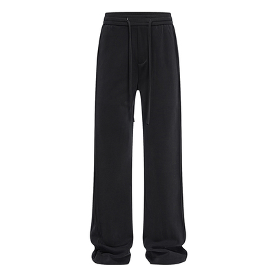 高品质垂感加绒保暖直筒休闲裤男