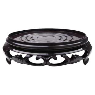 花盆底座茶具奇石盆景兰花摆件底座复古阳台室内塑料防水花托托盘