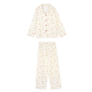 馨帮帮Homedress 秋冬小马德绒睡衣套装女加厚磨毛亲肤外穿家居服