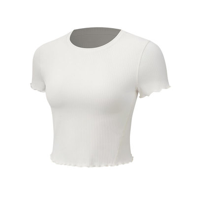 Align™ 女士运动波浪边下摆短款短袖 T 恤丨lululemon丨LW3LDZS