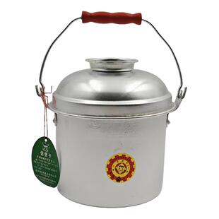 南宁钢精厂黑猫牌铝提篮提锅便携饭盒户外