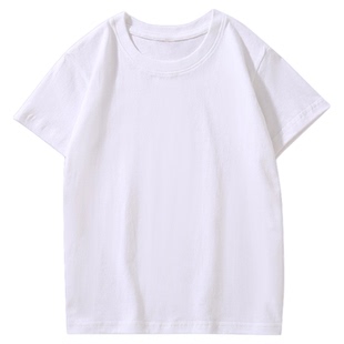 儿童纯棉T恤定制LOGO短袖小学生活动幼儿园班服印字订做图案印字