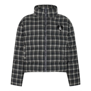 LKSTORE LKOD2025秋冬新款格子棉服夹克短款外套辣妹加厚潮牌棉衣