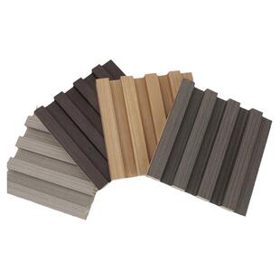 纤维竹木格栅板凹凸形pvc电视沙发背景墙木饰面装饰板隔删厂家