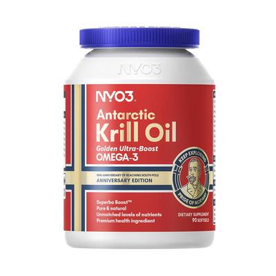 【6瓶大周期】NYO3金质阿蒙森磷虾油磷脂鱼油升级纪念版90粒