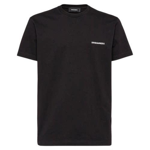 DSQUARED2/D2次方 男士棉质时尚简约短袖T恤