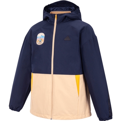 滔搏adidas阿迪达斯男大童男童保暖舒适运动休闲连帽羽绒服JJ5019