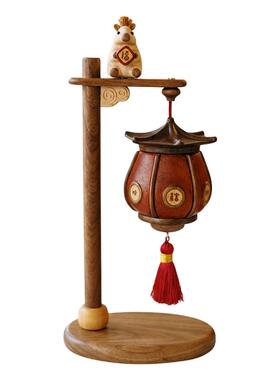 小马祈愿宫灯桌面摆件马年可爱喜庆礼品玄关装饰品乔迁礼品灯笼