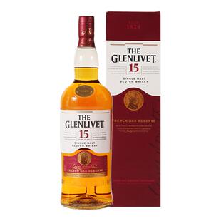 Glenlivet/格兰威特15年700ml 苏格兰单一麦芽威士忌海外进口洋酒