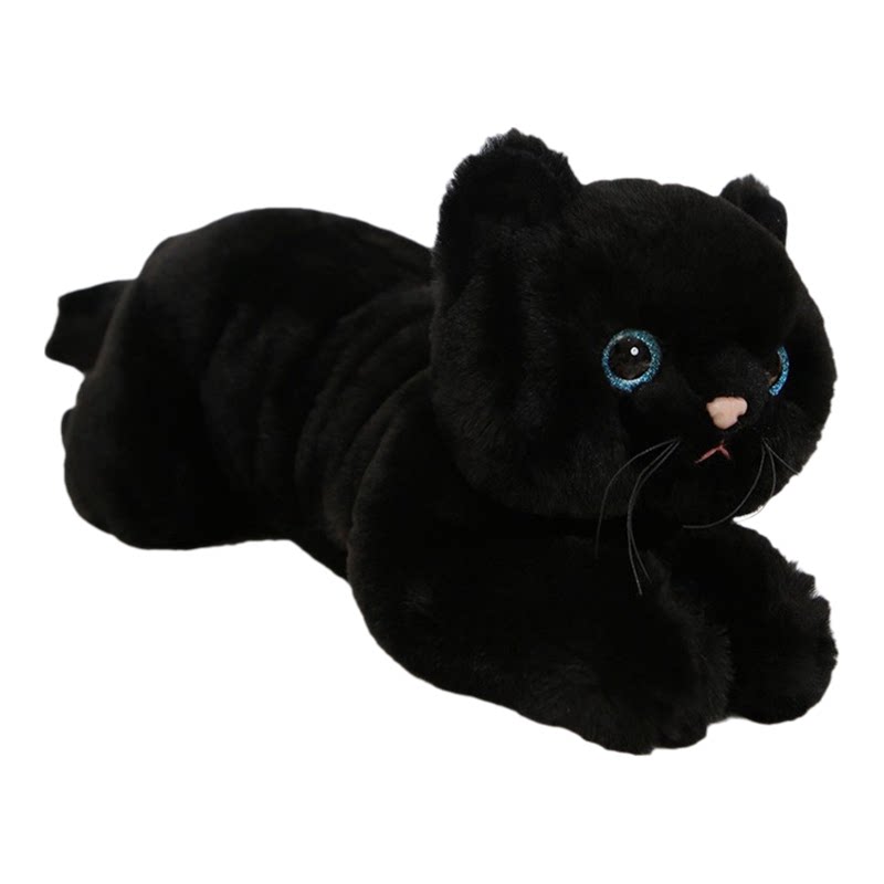 赛特嘟嘟吉莉猫仿真黑猫公仔玩具