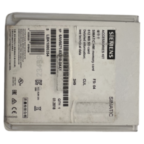 议价6AV6671-8XB10/1CB00-0AX2/AX1西门子触摸屏SD储存卡128MB 51