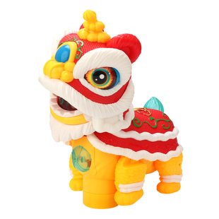 儿童元宵节手提灯笼2026新款宝宝发光音乐舞狮玩具男女孩新年礼物