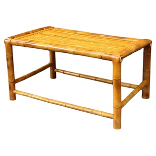 长桌竹桌椅农庄营地民宿网红小院庭院餐桌新中式竹藤椅子茶桌组合