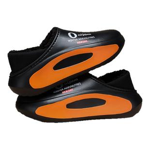 防水棉拖鞋男款秋冬季2025新款保暖鞋外穿高级感棉鞋男士冬天室内