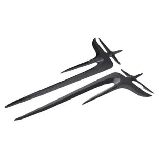 适用奔驰E级C级车标C200 C260 C300LE300L加长版侧标天使之翼星标