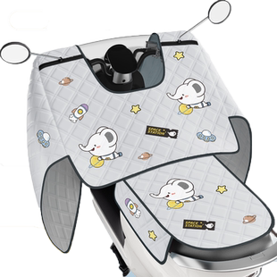 夏季全包带后座盖电动车挡风被防水防风遮阳罩四季通用电瓶摩托车