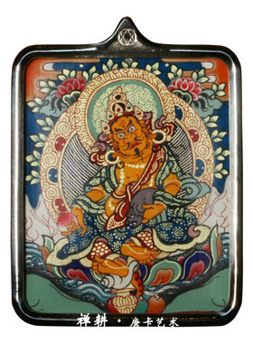 手绘吊坠手绘虚空随身吊坠小唐卡