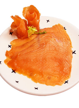 烟熏三文鱼智利进口新鲜海鲜日料寿司食材化冻即食健身代餐沙拉
