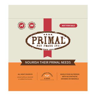 【猫冻干肉砖试吃】Primal/普瑞摩有机生骨肉冻干猫粮尝鲜装8g