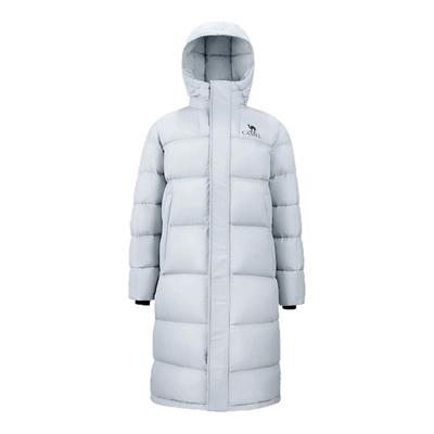 骆驼女装羽绒服连帽中长款