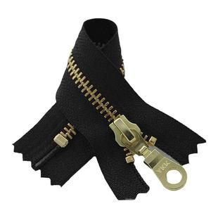YKK5号闭口铜拉链金属葫芦头黑色羽绒服外套口袋短裙包包拉锁配件
