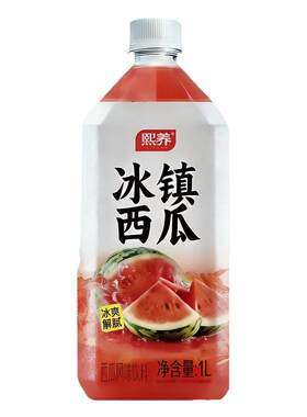 冰镇西瓜汁饮料1000ml大瓶装清爽可口劲爽十足解腻果汁饮料