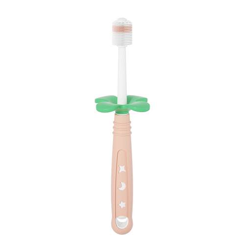 如山360度儿童牙刷软毛1-2-3-4-6岁半以上婴儿婴幼儿宝宝乳牙神器