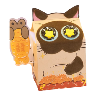 LOTS招财猫音乐盒八音盒可爱治愈系猫咪创意摆件生日礼物女生女孩