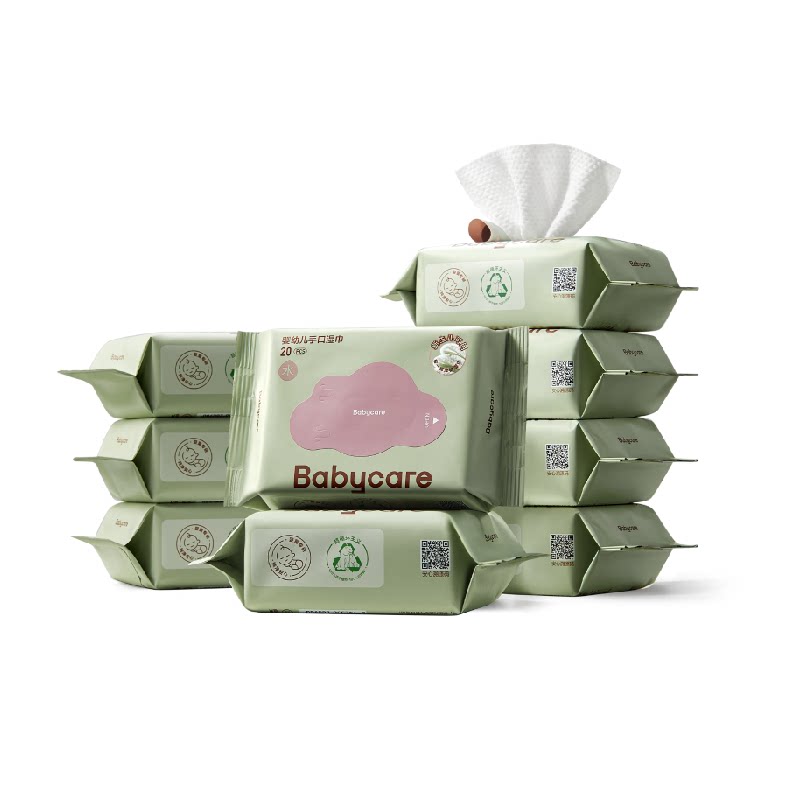 babycare高端紫盖超厚手口湿纸巾系列婴儿湿巾湿巾纸