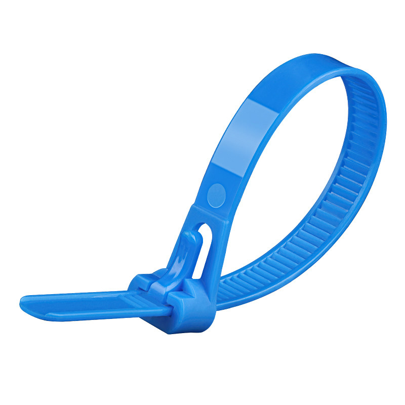 可松式尼龙扎带8x350活扣反复使用可调节黑色红色活动包装塑料