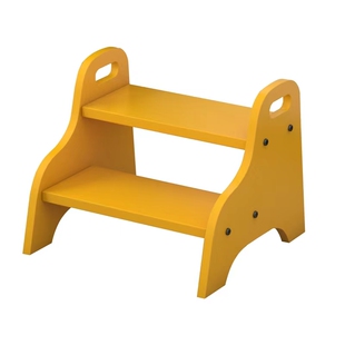 儿童踏垫踩脚凳宝宝洗漱洗手台阶楼梯防滑稳固木小马桶两二层凳子