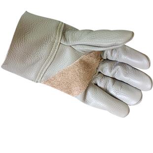 防刺手套摘花椒修剪月季花玫瑰打刺捡板栗子牛皮园林园艺防护防扎