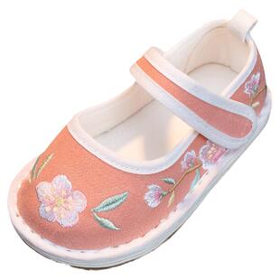 1一3岁2汉服鞋子女童夏宝宝手工布鞋儿童绣花鞋老北京古风鞋国风