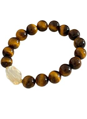 【自营】daisy beauty新中式风天然虎眼石黄水晶手链菩提手串配饰