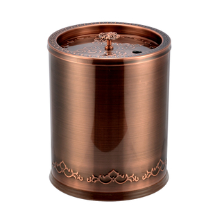 包邮高档排水桶功夫茶桶古铜茶道桶不锈钢过滤茶水桶茶渣桶茶叶桶