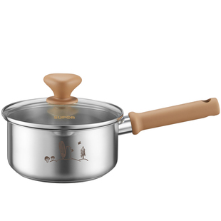 苏泊尔婴幼儿宝宝316L不锈钢蒸煮一体辅食小奶锅一人食煮泡面汤锅