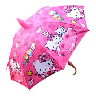 hellokitty雨伞儿童小雨伞幼儿园小学生可爱粉色公主半自动遮阳伞