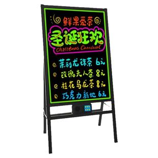 LED电子手写字发光广告牌招牌亮彩灯摆摊用挂式荧银光黑板充电款