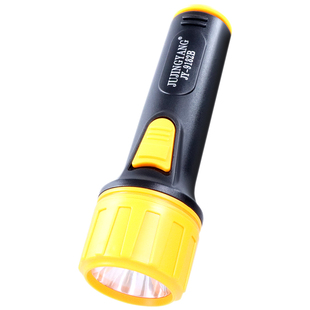 装2节1号干电池手电筒聚光强光家用应急老人老式LED节能防水电筒