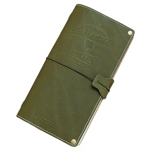 本子事多 真皮TN改造款旅行护照夹手账本 植鞣牛皮日记手帐笔记本