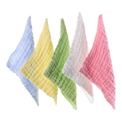 9层加厚婴儿口水巾纯棉纱布a类