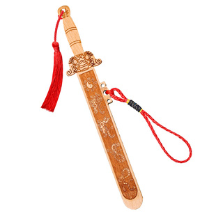 桃木剑小挂件纯手工小孩成人男女随身正宗道士剑原木雕摆件