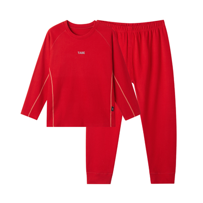 本命年男童内衣套装红色秋衣秋裤