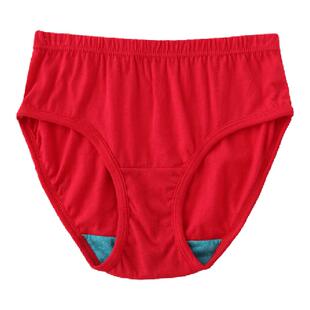 AB内衣正品纯棉本命年大红中老年妈妈女士高腰三角裤ab内裤2822女