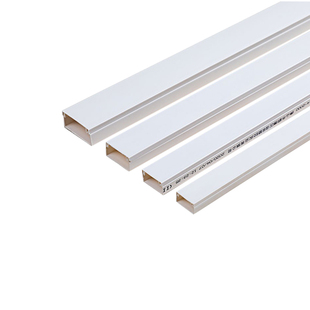 【5米线槽+12配件】pvc线槽电线理线槽走线槽明装明线灰色压线槽