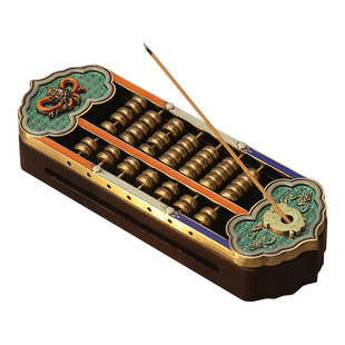 实木算盘香炉家用室内香薰炉沉香檀香线香盒茶道摆件中式熏香炉