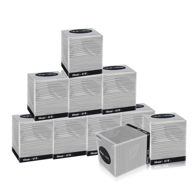 舒洁抽纸巾家用婴儿硬盒立方10盒