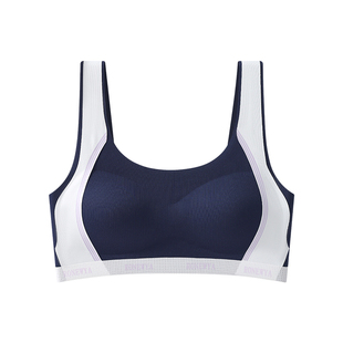 婷美运动发育期内衣女生初高中生少女文胸桑蚕丝无痕透气小背心