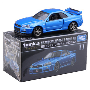 TOMY多美卡JDM黑盒TP26 11 60号23尼桑GTR R32 R34合金车模1/64